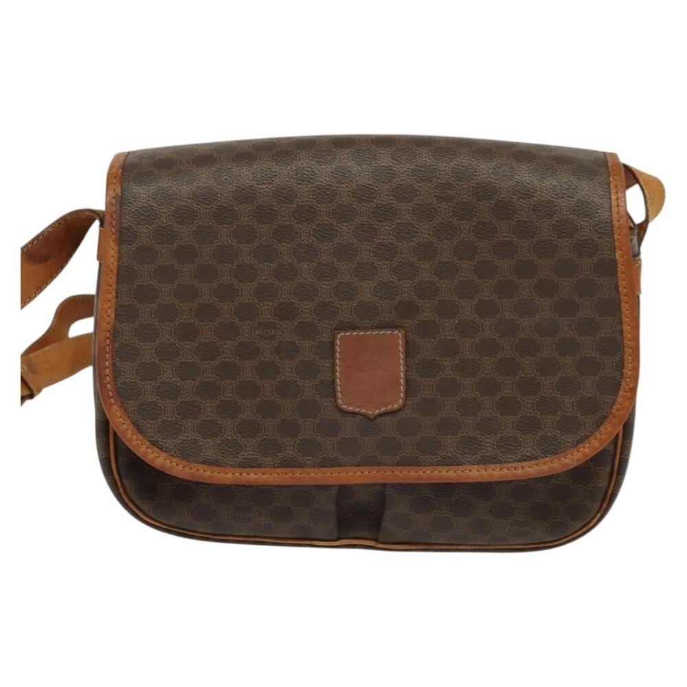 Celine Macadam Shoulder Bag Brown